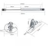 4 Pack Gas Struts 30N-200N Gas Spring Cabinet Hinge,Copper Core Lift Support,Hydraulic Kitchen Cupboard Door Hinges Props/Shocks