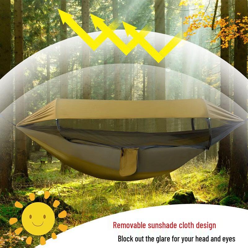 OLOEY Automatic Mosquito Net Hammock with Sunshade