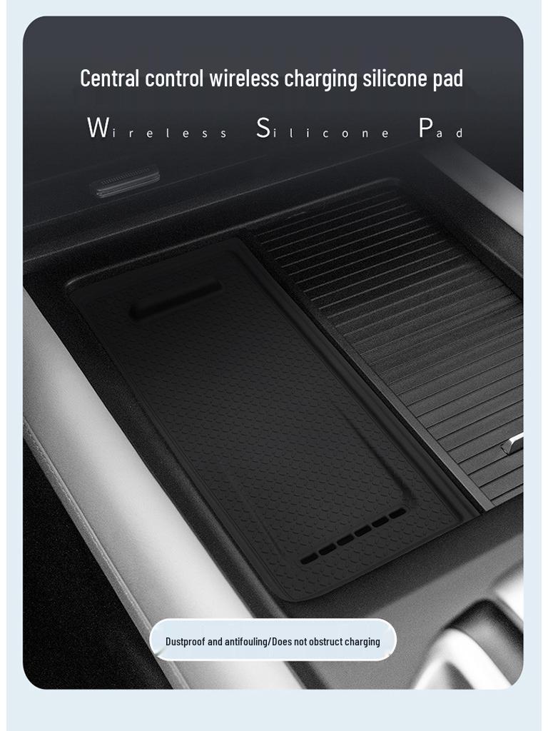 Deep Blue G318 Wireless Charging Silicone Pad for Car Console Decoration