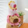 Cute Sunflower Capybara Kapibara Doll Plush Toy Throw Pillow Children's Doll Birthday Gift