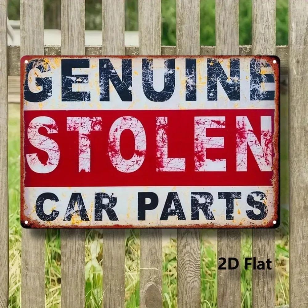 Vintage Metal Car Parts Sign 2D Flat Wall Decor 8x12in Iron Weatherproof Easy Hanging 1PC 20x30cm
