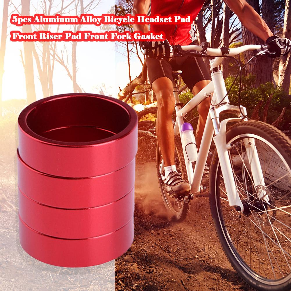 1/2/4set Aluminum Alloy Bike Headset Washer Mountain Bicycle Front Fork Washer Bike Stem Handlebar Spacers Ring Gasket
