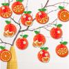 12pcs Cute Summer Fruit Honeycomb Pendant Fruit Wall Hanging Ornament  Hawaii Party Birthday