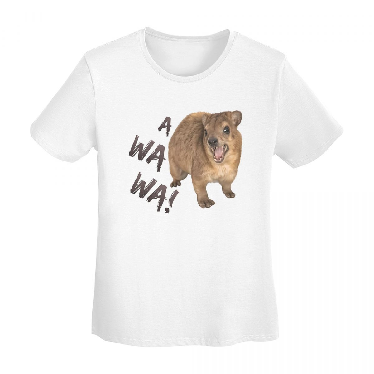 Rock Hyrax Lover Awawa Groundhog Dassi TShirt Women Short Sleeve T Shirts Round Neck Clothes Cotton Summer Tees Streetwear S