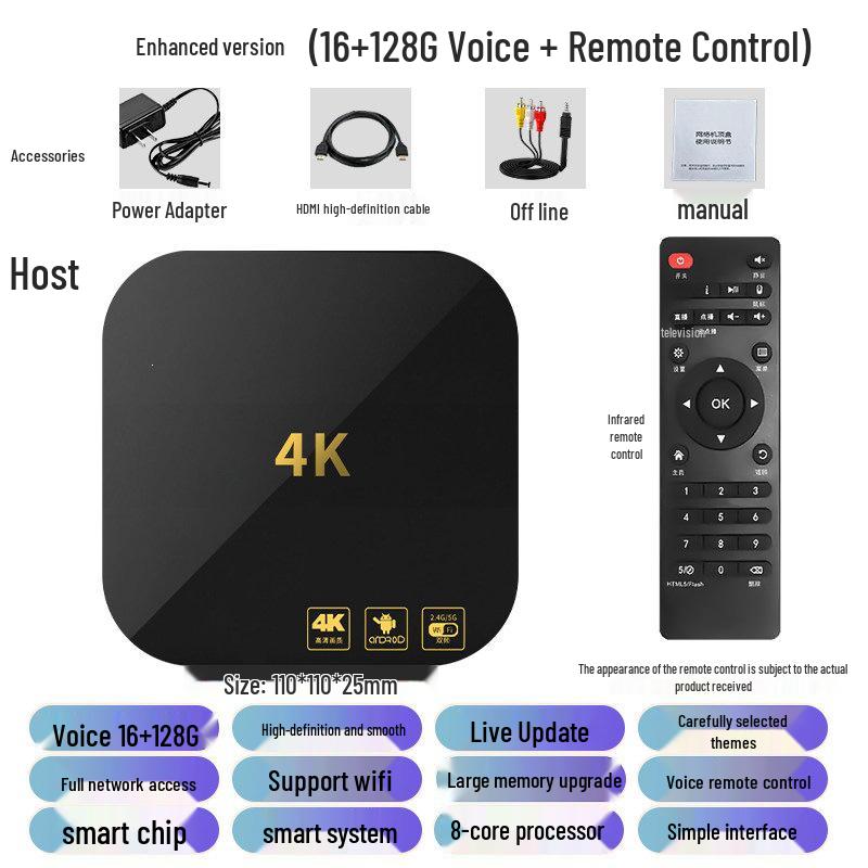 5G Dual-Band 4K HD Universal Screen Mirroring Smart TV Box
