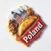 Poland Fridge Magnets Warsaw Travel Souvenirs Krakow Wrocław Fridge Stickers Home Decor Wedding Gifts