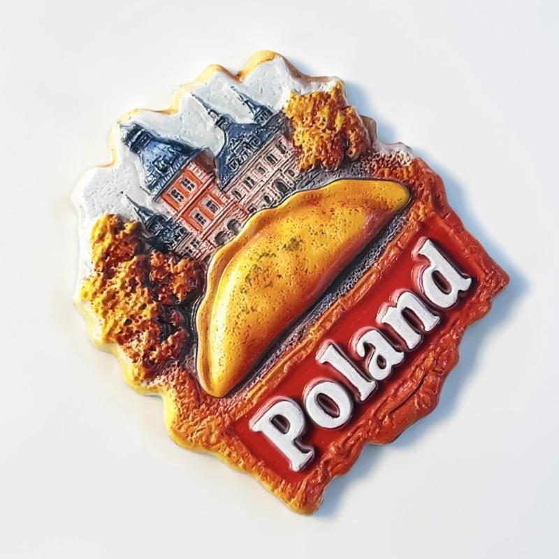 Poland Fridge Magnets Warsaw Travel Souvenirs Krakow Wrocław Fridge Stickers Home Decor Wedding Gifts
