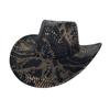 Retro ormskinnsmönster Western Cowboyhatt Herr utomhusresor Vår och hösthatt Dam Brittisk stil Jazz topphatt
