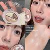 Four Color Eyeshadow Palette Matte Shimmer Glitter Highlight Brightening Eye Cosmetics
