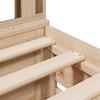 Bookshelf Bed without Mattress 75 x 190 cm Solid Pine Wood