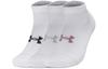 Under Armour Essential Ankle Socks Unisex 3 Pack White 1382958-100