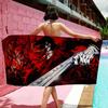 Anime H-Hellsing Mikrofaser Bedrucktes Strandtuch Bergsteigen Yoga Strand Schwimmen Laufen Saugfähiges Weiches Handtuch