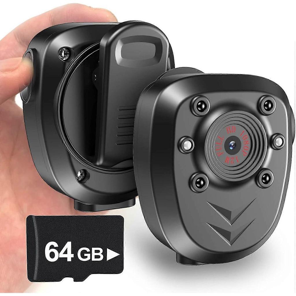 2025 Latest Model 64GB Body Camera Police Civilian Patrol Portable Body Mounted