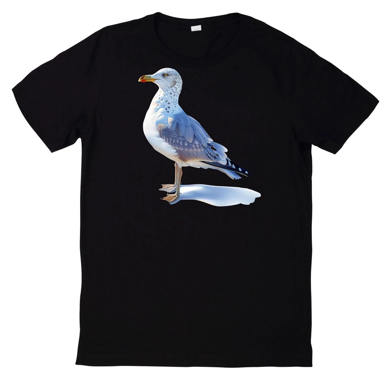 T-Shirt Sommer Möwen Motiv Baumwolle XS