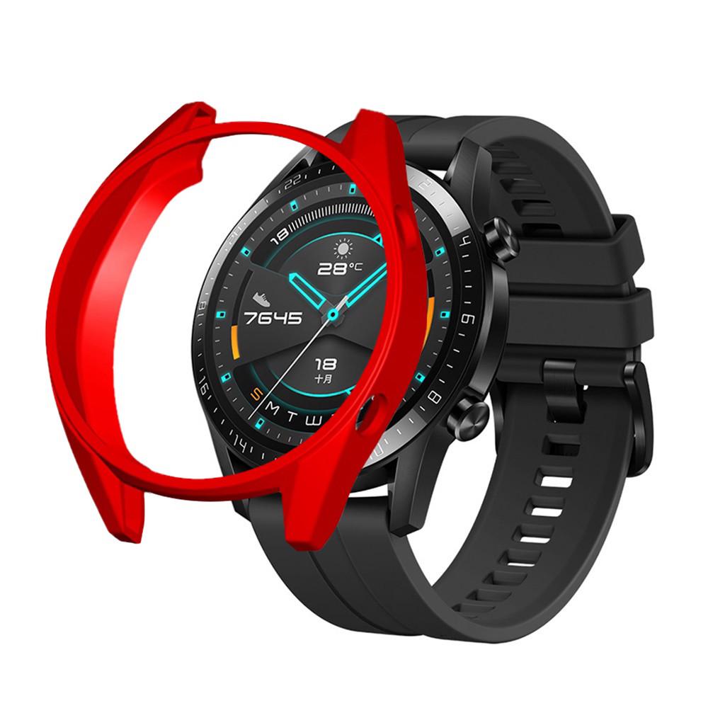 TPU tenký měkký chránič nárazníku rámeček pouzdra pro hodinky Huawei-Watch GT2 46 mm