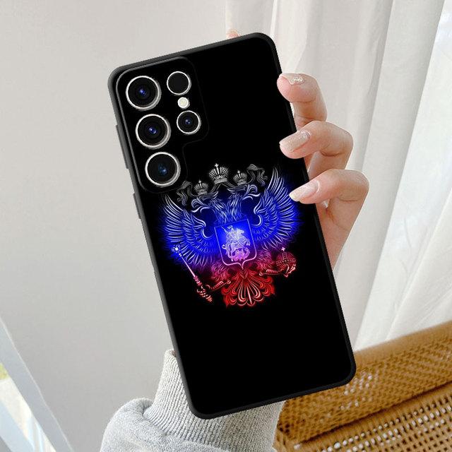 

Мягкий чехол из ТПУ для Samsung Galaxy Note 20 Ultra 10 Plus 8 9 S22 S23 5g S20 S21 Россия, российские флаги, эмблема, чехол, броня Samsung Note 20