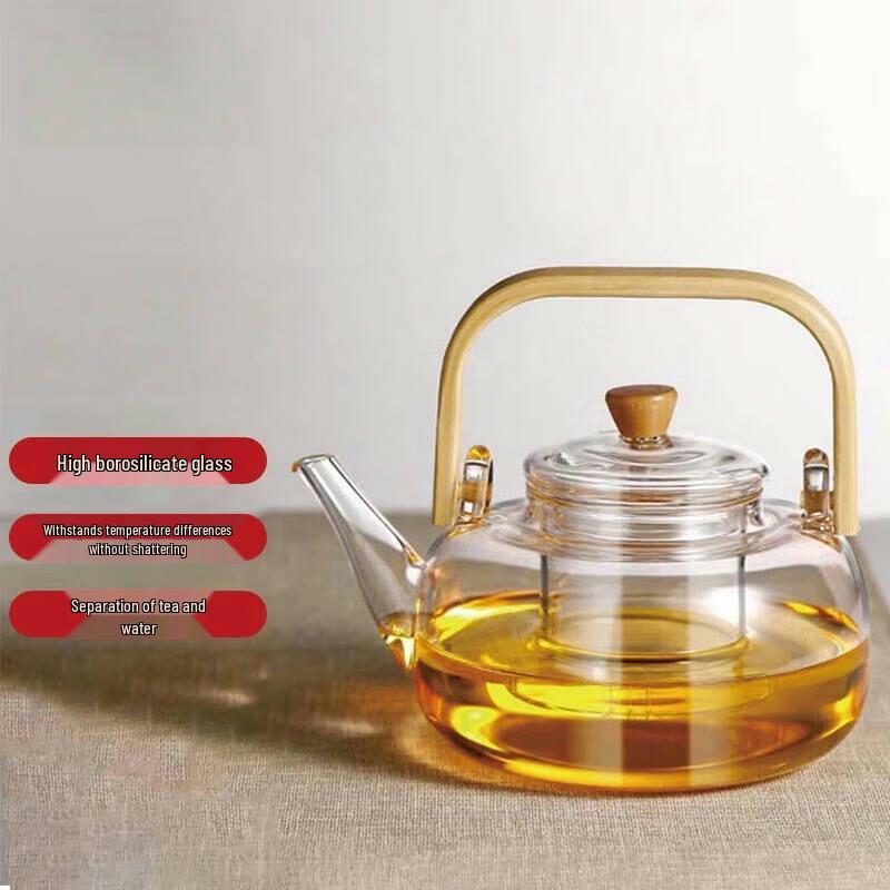 Ranye Heat-Resistant Glass Teapot with Infuser