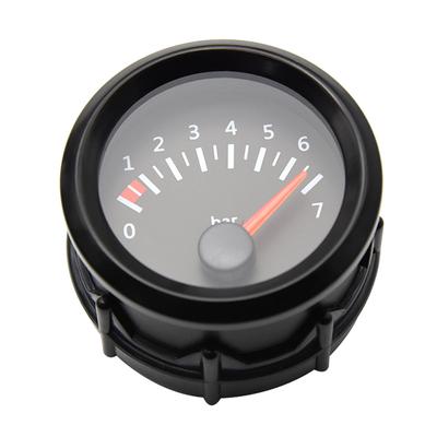 52mm Oil Pressure Gauge Universal 12V 0-7Bar Auto Car Oil Press Gauge LED Meter with Sensor For Racing Gauge Black