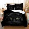 Black Cat Dog Comfortable Duvet Quilt Cover Pillowcase Bedding Set Children Bedroom Decoration Home Textile