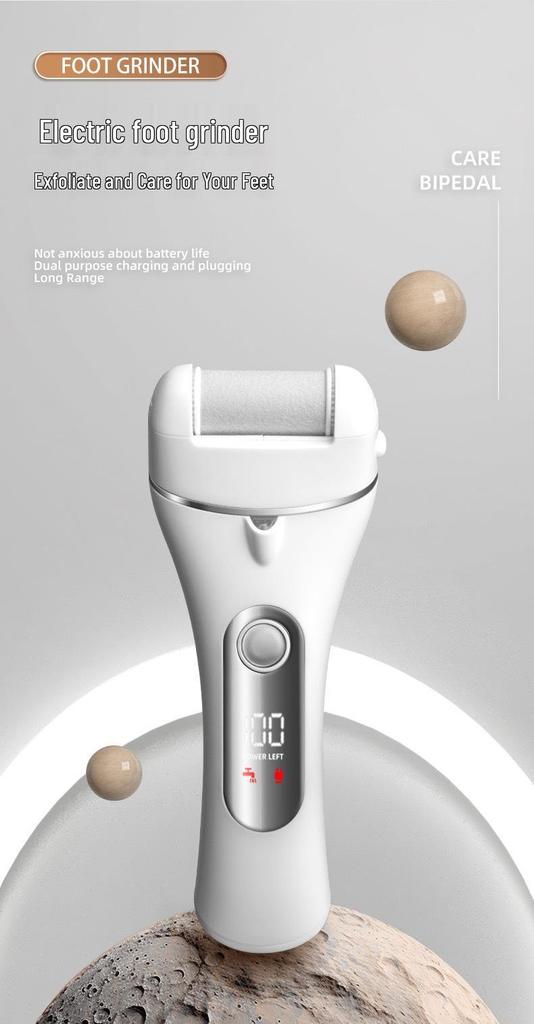 Rechargeable Three-Speed Callus Remover with Digital Display