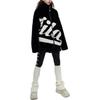 Fila Fusion 2023 Winter Fashion Jacket Retro Color Block Warm Plush Loose Top Men Jackets Black T11U342901F-BK