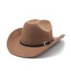England Style Wool Felt Hat For Men With Wide Brim Sunshade Summer Fashion Accessory