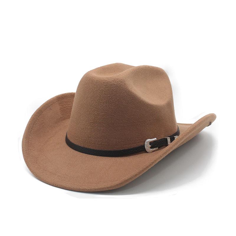 England Style Wool Felt Hat For Men With Wide Brim Sunshade Summer Fashion Accessory