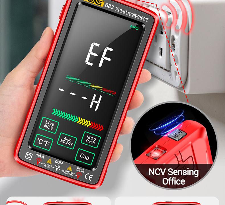 High-Precision Smart Rechargeable Digital Multimeter with Anti-Burn and Auto-Function Features