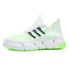 2024 spring new large size fly-woven mesh breathable casual men's shoes lightweight thick-soled running sneakers