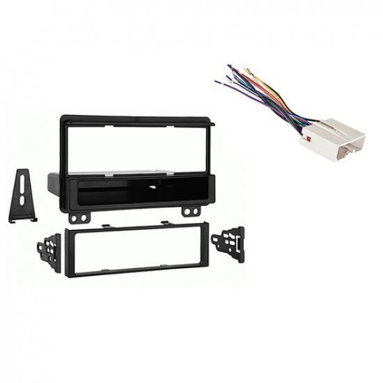 Fits Ford Mustang 2004 Single DIN Aftermarket Harness Radio tall Dash Kit