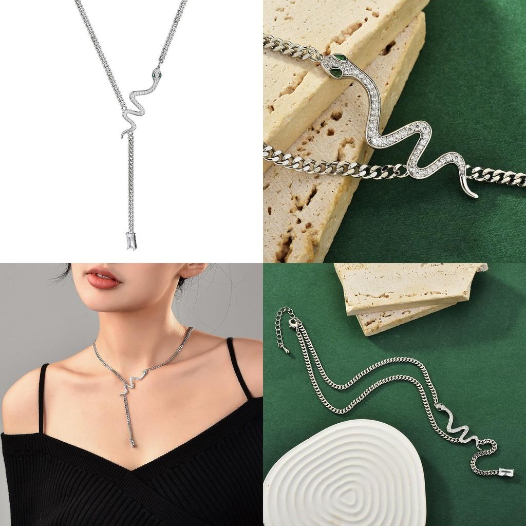 Fashionable Snake Bone Necklace For Women Elegant Casual Unique Jewelry Fall 2024