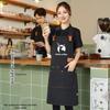 Waterproof & Oil-proof Kitchen Apron with Logo for Women – One-Piece Design, Korea