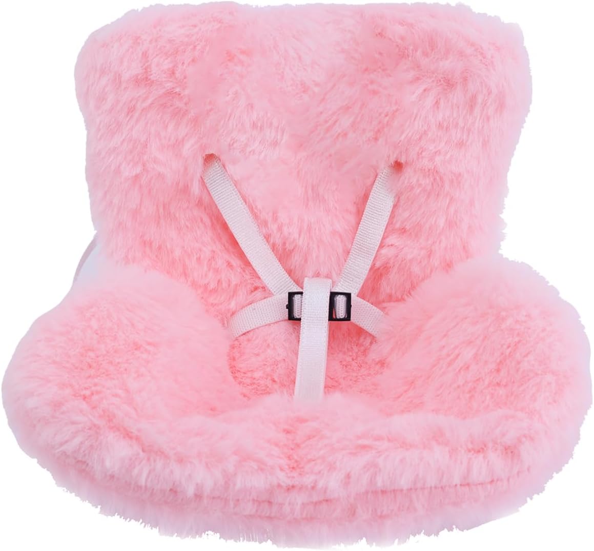 

Автокресло для кукол, Милое безопасное кресло с мягкой пушистой подушкой, Розовый диван, Клипса для воздуховодов автомобиля, Настольный декор, Стул для демонстрации кукол, Игрушки, Украшения Plush Style