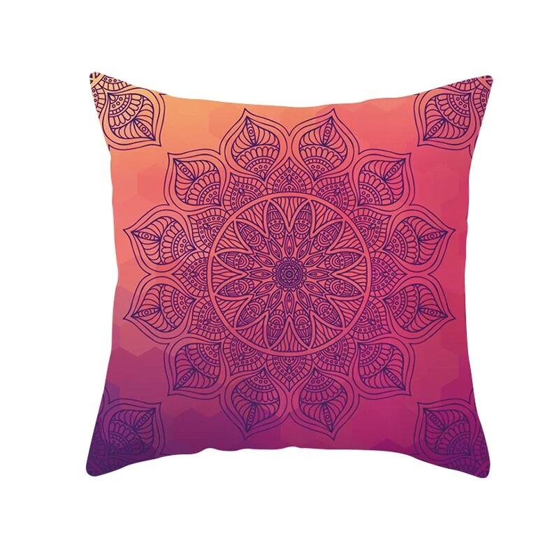 Moroccan Polyester Pillowcase 45x45cm Bohemian Hippie Sofa Cushion Cover Geometric Mancha Lo Print Home Decor