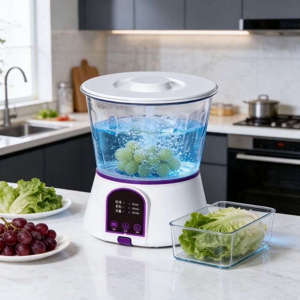 3 SMART MODES Fruit Purifier 4000MAH Vegetable Washing Machine Vegetable Purifier Food Safety