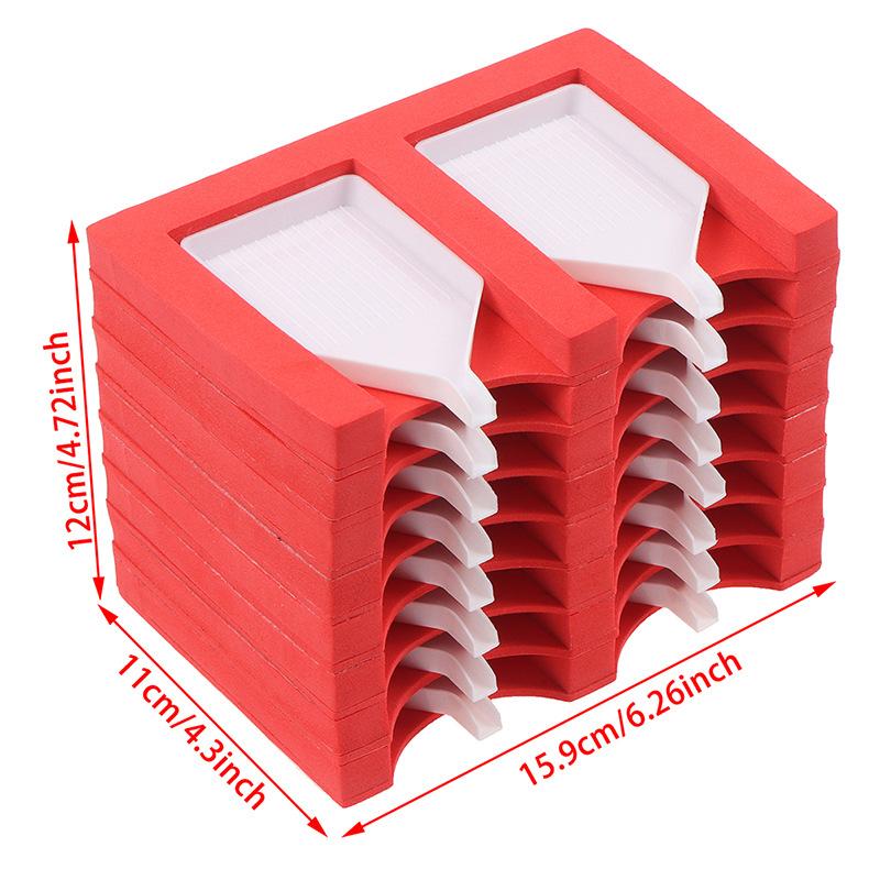 

16 слотов, органайзер для лотка для алмазной живописи, аксессуары для алмазной живописи, лоток для инструментов для алмазной живописи, органайзер красный