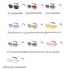 High Quality Rimless Square Metal Sunglasses Women Men Exquisite Fashion Brand Sun Glasses Party Travel Lady Man Glasses UV400