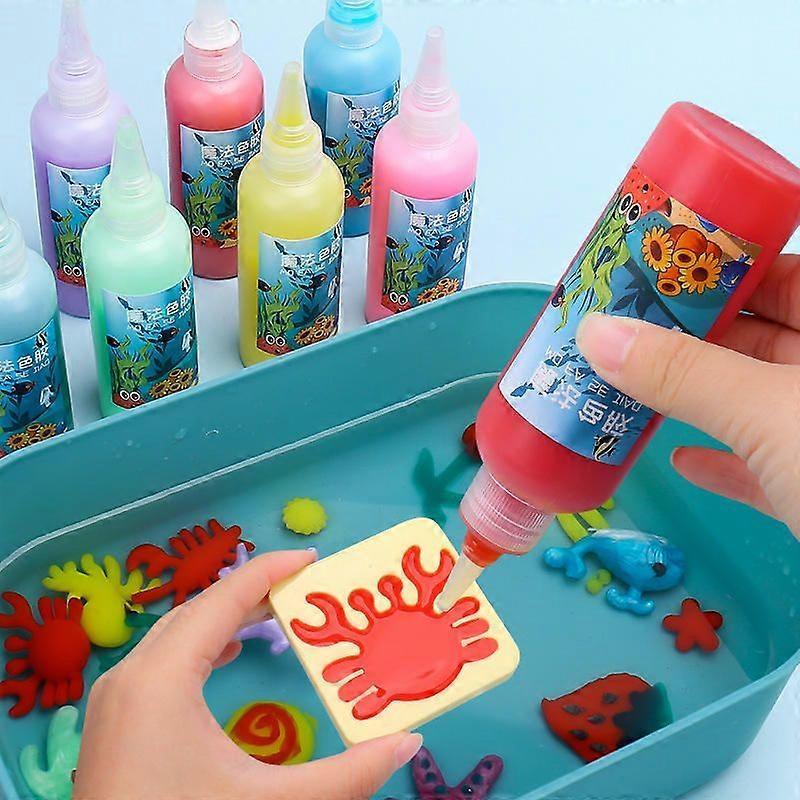 Aqua Fairy Wasser Gel Set mit 20 Farben, 16 Formen Wasser Gel Spielzeug Set, DIY Aqua Fairy Gel Spielzeug, Kunsthandwerk Geschenke für Kinder ab 3 Jahren