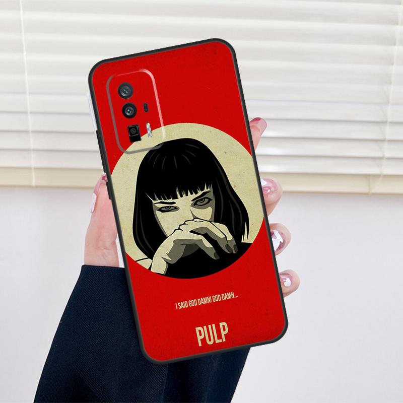 Pulp Fiction Movie Poster Cover For Xiaomi 15 14 13 Ultra 11T 12T 13T 14T Pro POCO X7 Pro X3 X5 X6 M6 F5 F6 Pro Case