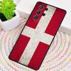 Dänemark Flagge Handyhülle für Samsung Galaxy note 10 pro S26 Ultra S23 S24 FE S25 S21 S22 PLUS stoßfest Hülle