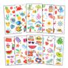 10pcs Hawaiian Summer Party Temporary Tattoo Sticker Waterproof Tropical Flamingo Luau Beach Birthday Party Decoration Kids Gift