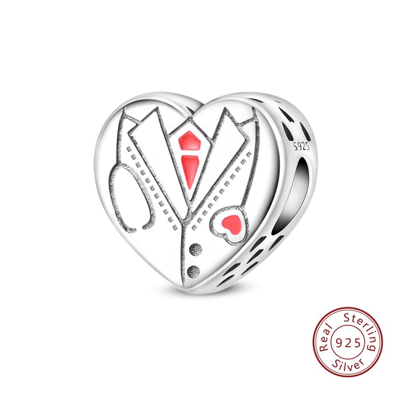 

Silve Charms Beads Doctor S Teeth Dentist Charms First Aid Kit Dangle For Bracelet Occupation Jewelry Gift