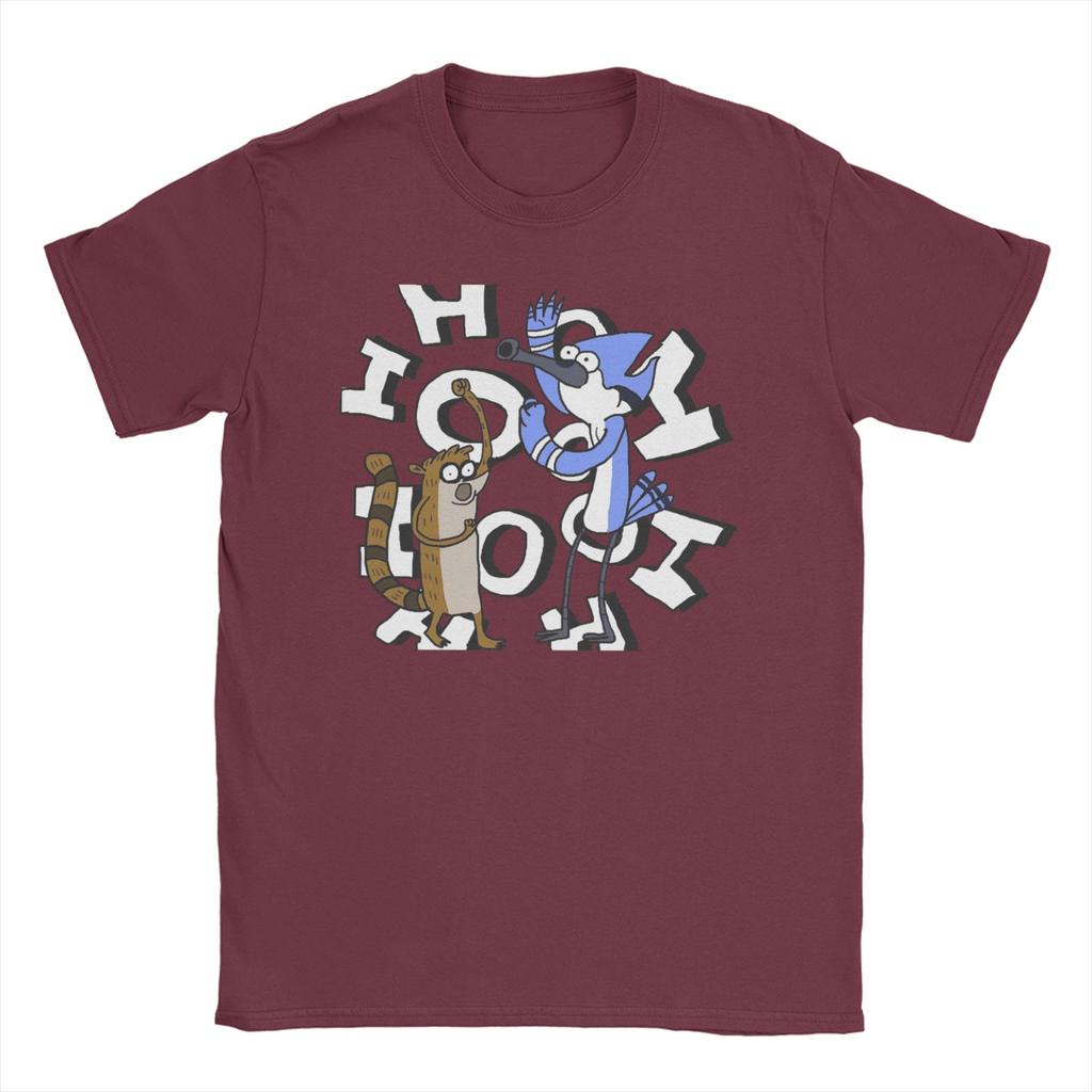 Fashion Ooooohh Mordecai Rigby Regulars Show T Shirt for Unisex Unisex 100 Cotton Tee Shirt Short Sleeve Clothes