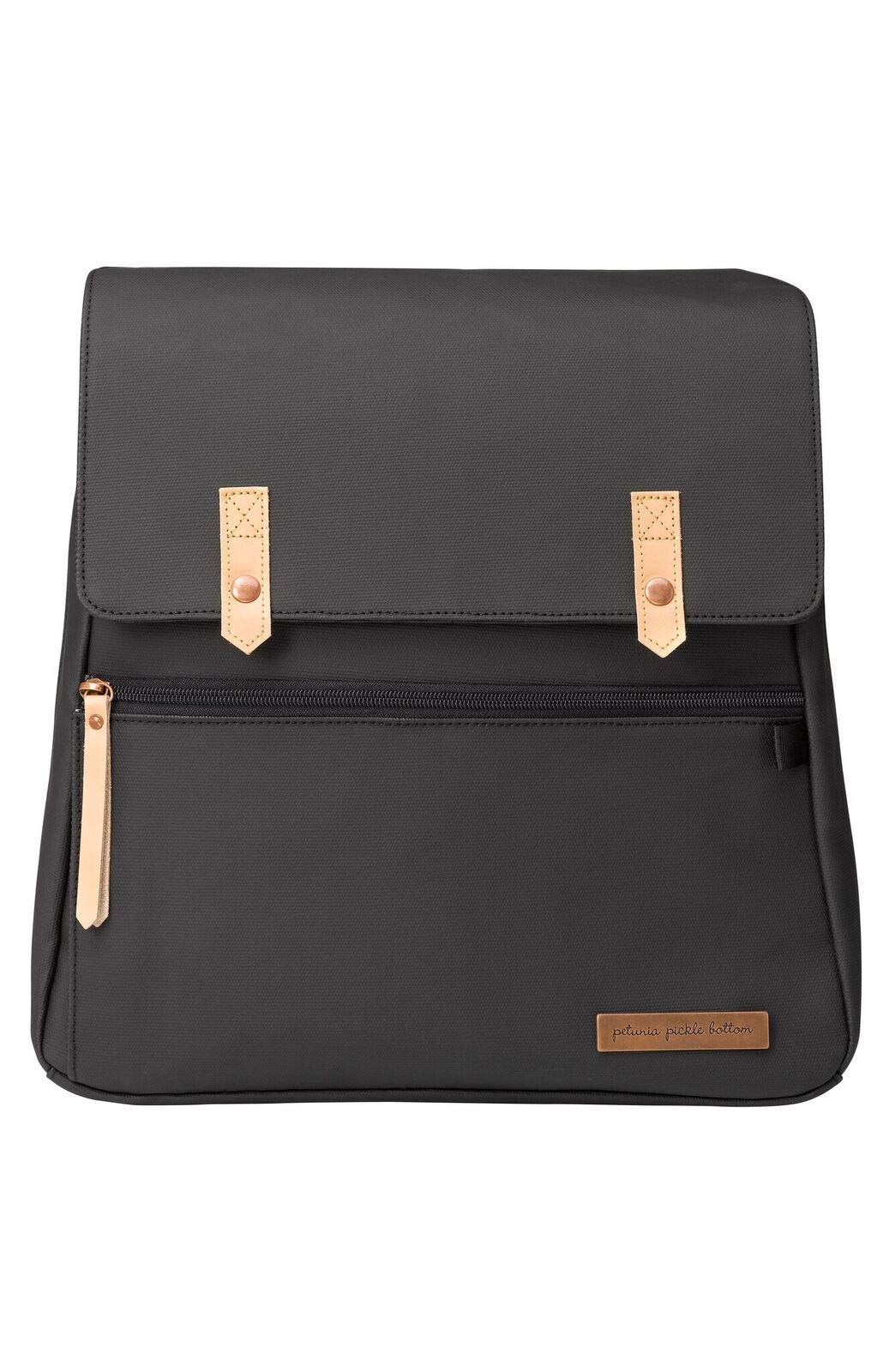 

Petunia Pickle Bottom Meta Backpack Black Matte Canvas Mother s [Authorized Retailer]