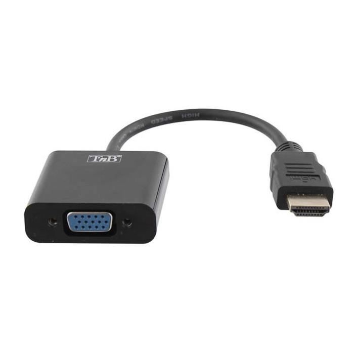 T'nB - Adaptateur HDMI Vers VGA - Noir - HDMIVGA