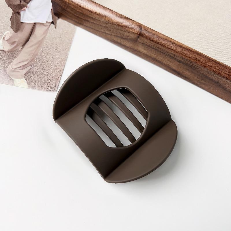 Flat Round Hair ClipsLarge Hairpin At The Back of The Head High-end Semi-tied Shark Clip Hair Accessory
