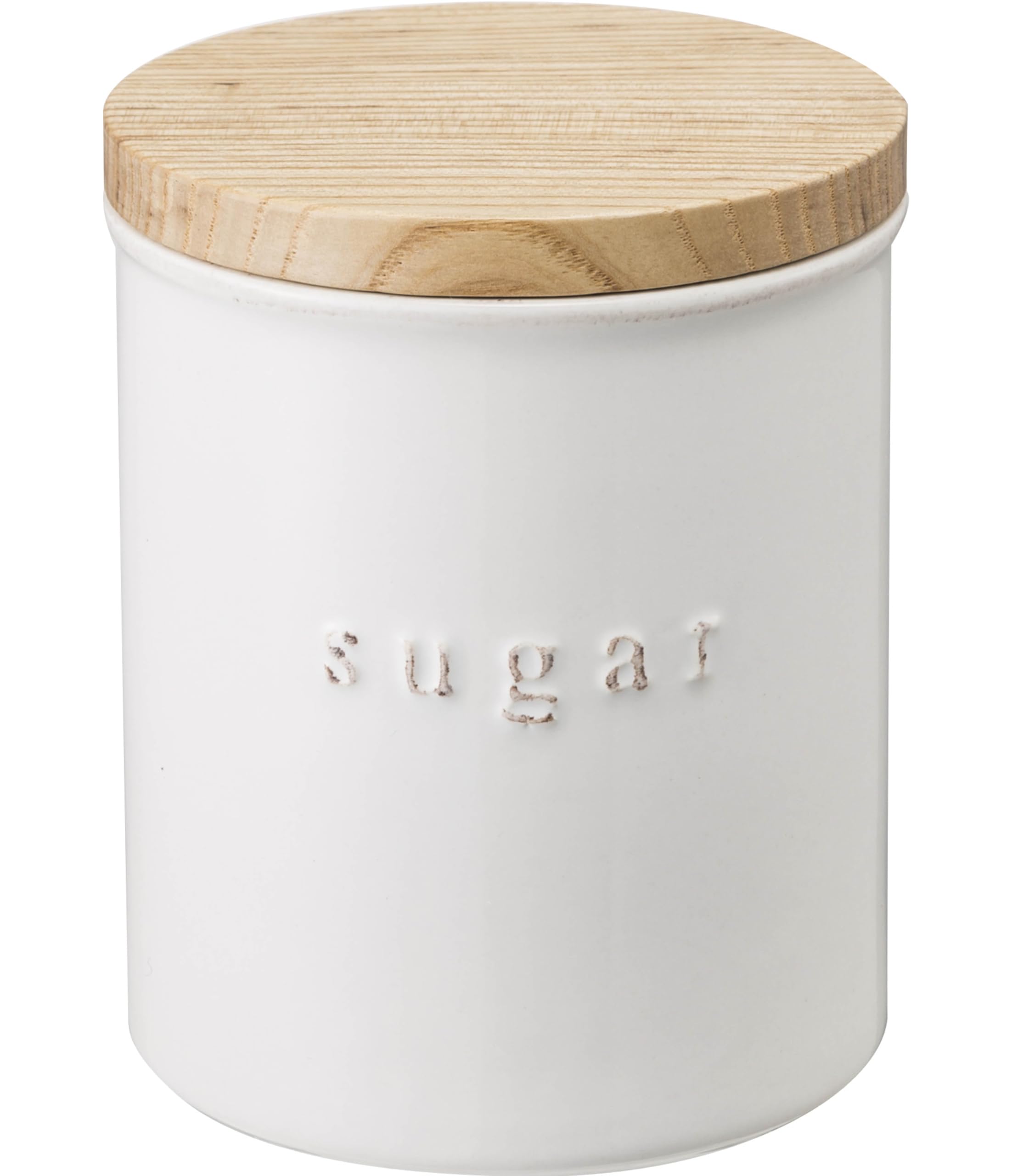 Yamazaki Tosca Ceramic Sugar 3426 Canister, White, белый
