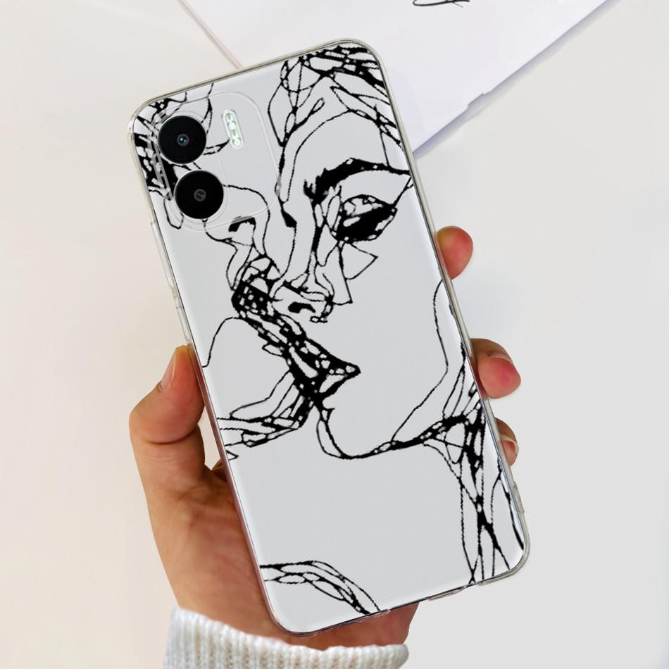 For Xiaomi Redmi A1 A1+ 2022 Cute Painted Phone Case For Redmi A1 Plus RedmiA1 A 1 A1+ Soft Silicone TPU Cases