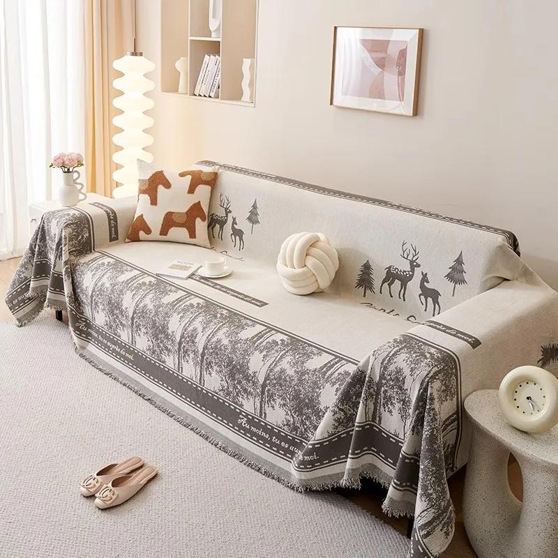 

Универсальный чехол для дивана с кисточкой, мягкий, подходит для домашних животных, полотенце для дивана, простой в уходе чехол для гостиной, подлокотник, диван 180x300