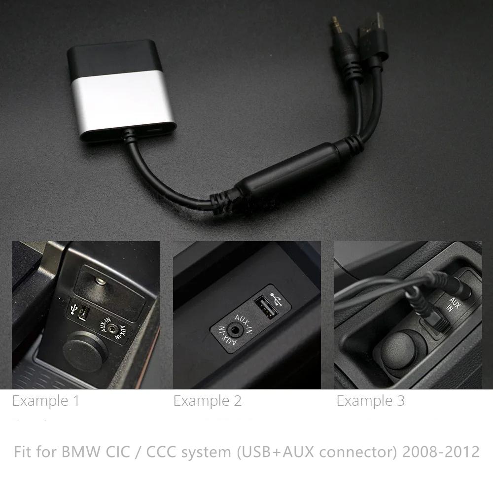 USB AUX Media Transmitter Bluetooth Adapter for Mini Cooper (USB+AUX Connector)